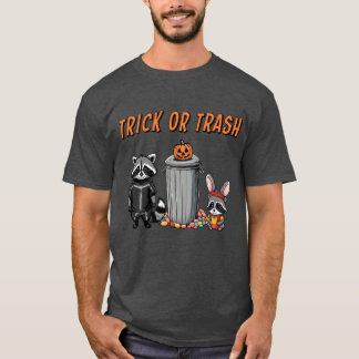 T-shirt Halloween Raccoon frères - Trash ou Trash