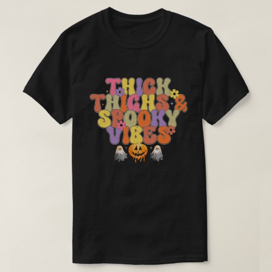 T-shirt Halloween rétro 7 (Design devant)