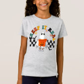 T-Shirt Halloween Retro Creep it Real Ghost mignon (Devant)
