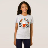 T-Shirt Halloween Retro Creep it Real Ghost mignon (Devant entier)