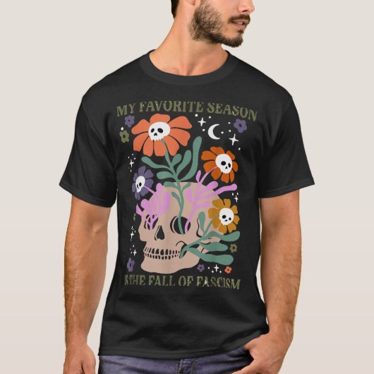 T-shirt Halloween Retro My Favorite Season Is The Fall Of (Devant)