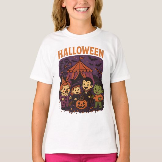 T-shirt Halloween Rétro Tous Les Vêtements Unisex Homme Fe (Devant)