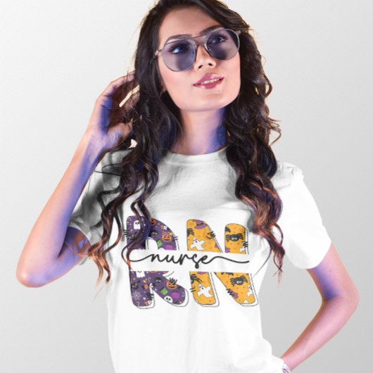 T-SHIRT HALLOWEEN RN INSCRIT INFIRMIER DÉPLAISANT