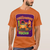 T-shirt Halloween Rocks Éffrayant Trick Ou Treat Character (Devant)
