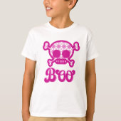 T-shirt Halloween rose vif (Devant)