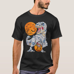 T-shirt Halloween S Pour Les Garçons Dinosaure T Rex Mummy