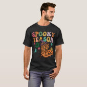 T-shirt Halloween saison éffrayante (Devant entier)