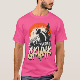 T-shirt Halloween Sale Je Suis Avec Le Skunk