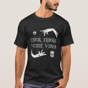 T-shirt Halloween Salem Épais Épais Épais Femmes Idée Cade