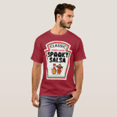 T-shirt Halloween Salsa Éffrayante Sauce chaude Ketchup Mu (Devant entier)