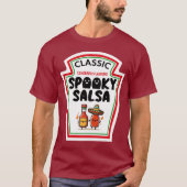 T-shirt Halloween Salsa Éffrayante Sauce chaude Ketchup Mu (Devant)