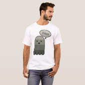 T-shirt Halloween Sardine Grey Boo Ghost (Devant entier)