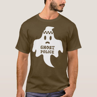 T-shirt Halloween Scary Ghost Police Éffrayant Boo Funny 2