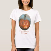 T-shirt Halloween Screaming Jack O Lantern Pumpkin Pastel (Devant)