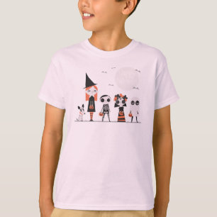 T-shirt Halloween simple mais élégant Chemise à manches
