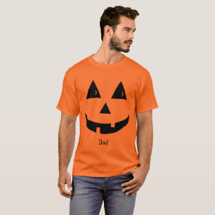 T-shirt Halloween simple orange Jack-o'-lantern drôle