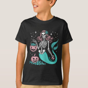 T-shirt Halloween Sirène Drôle Squelette