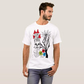 T-shirt halloween skeleton   (Devant entier)