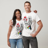 T-shirt halloween skeleton   (Unisexe)