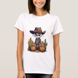 T-shirt Halloween Skeleton Citrouille