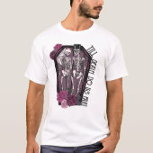 T-SHIRT HALLOWEEN SKELETON COFFIN JUSQU'À CE QUE LA MORT N (Devant)