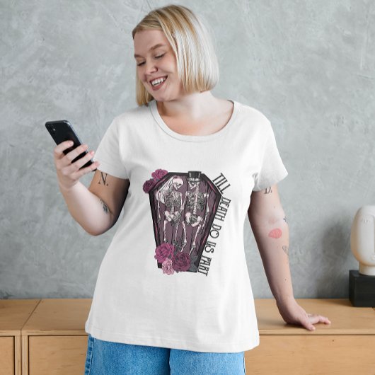 T-SHIRT HALLOWEEN SKELETON COFFIN JUSQU'À CE QUE LA MORT N
