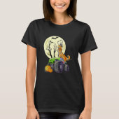 T-shirt Halloween Skeleton Gamer With Controller Graveyard (Devant)