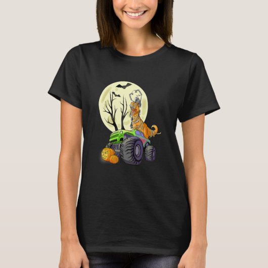 T-shirt Halloween Skeleton Gamer With Controller Graveyard (Devant)
