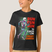 T-shirt Halloween Skeleton Runner Cardio Déplaisant Jogger (Devant)