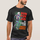T-shirt Halloween Skeleton Runner Cardio Déplaisant Jogger (Devant)