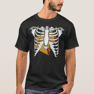 T-shirt Halloween Skeleton Taco Belge Grossesse Couple M