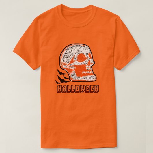 T-SHIRT HALLOWEEN SKULL (Design devant)