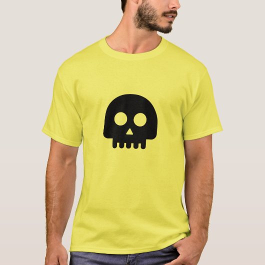 T-shirt Halloween Skull Comb (Voorkant)