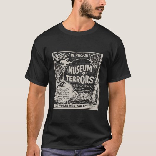 T-shirt Halloween Slasher Horror Movie Museum Of Terrors (Devant)