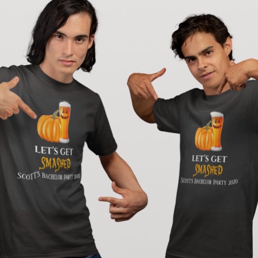 T-shirt Halloween Soirée de célibataire bière Faisons la f