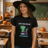 T-shirt Halloween sorcier-Checker sorcier drôle enseignant
