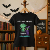 T-shirt Halloween sorcier-Checker sorcier drôle enseignant