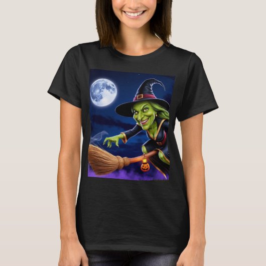 T-shirt Halloween/Sorcière (Devant)