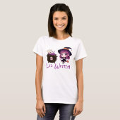 T-shirt Halloween/sorcière/automne/octobre (Devant entier)