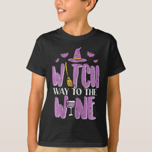 T-shirt Halloween Sorcière Chemin À Drôle Pun Costume Fête