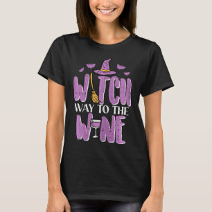 T-shirt Halloween Sorcière Chemin À Drôle Pun Costume Fête