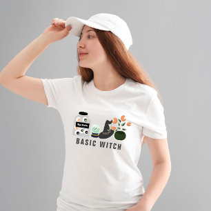 T-shirt Halloween sorcière de base