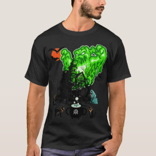 T-shirt Halloween Spectral Splendor Green Monster