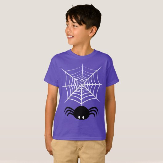 T-shirt Halloween Spider Web (Devant entier)