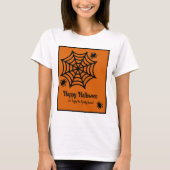 T-shirt Halloween Spiderweb personnalisé (Devant)