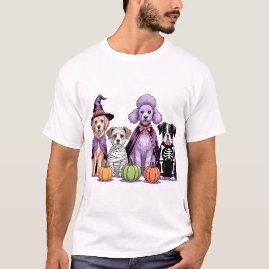 T-shirt Halloween Squad Dog (Devant)