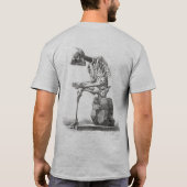 T-shirt Halloween squelette assis anatomie (Dos)