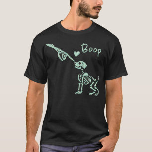 T-shirt Halloween squelette boite à main