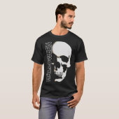 T-shirt Halloween - squelette crâne effrayant visage Pullo (Devant entier)