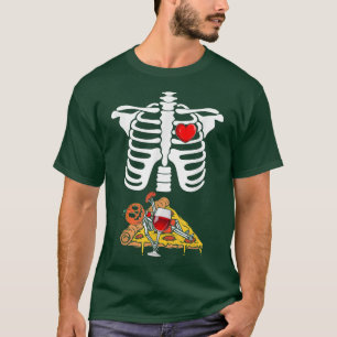 T-shirt Halloween Squelette drôle Grossesse Faire-part Wi